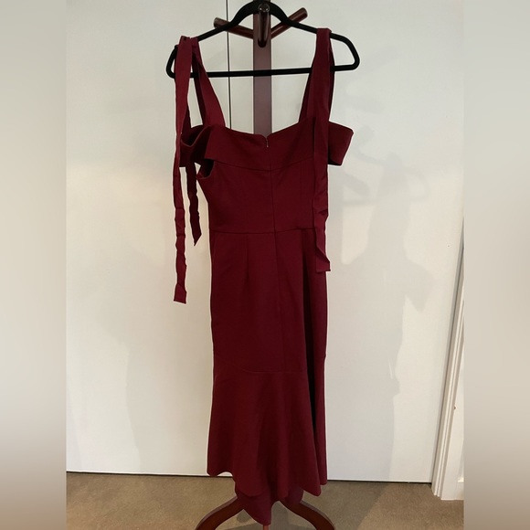REBECCA VALLANCE OFF THE SHOULDER MIDI DRESS - Picture 2 of 3
